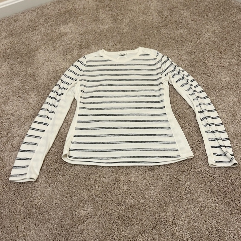 Rag & Bone knit stripe long sleeve top size L